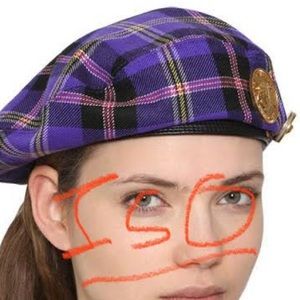 ISO Versace beret purple any condition